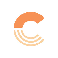 Monogram design vector logo. Monogram initial letter mark C logo design