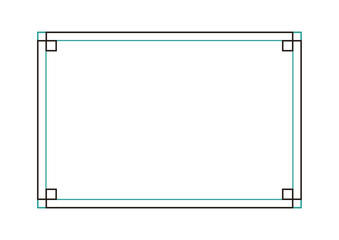 シンプルでユニークなフレーム