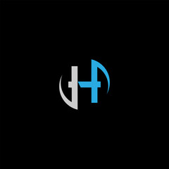 Letter H logo, Letter H line logo design	