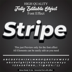 simple modern bold  text style editable font effect