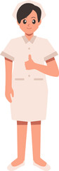 Good Female Nurse Illustration Vector