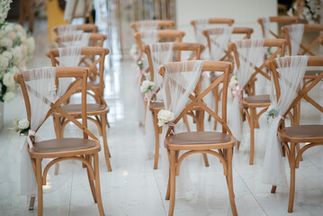wedding chair decoration, event chair