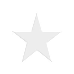 white 1 star icon illustration for twigs and others
