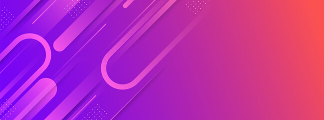 banner background. colorful, bright purple and red slash effect gradation eps 10