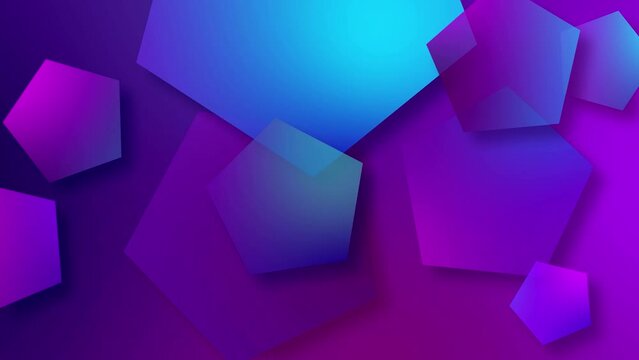 abstract geometry background 4k. abstract geometry background with blue and purple color. abstract geometry background beauty art creative digital modern design concept pentagon shape