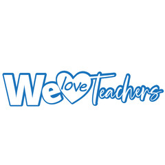 We love teachers word art silhouette. Teachers quote.
