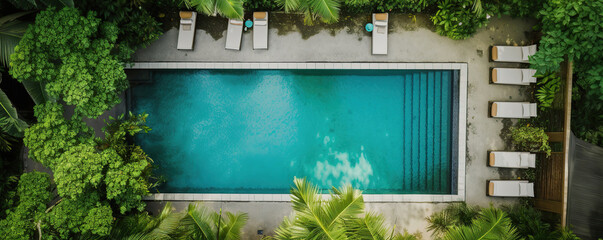 swimming pool top view 