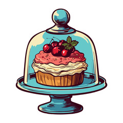 Homemade sweet pie for lunch