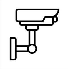 CCTV icon, Security Camera Icon Vector Template Illustration Design on white background