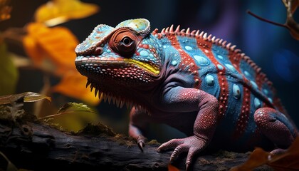 Fototapeta premium iguana on a tree