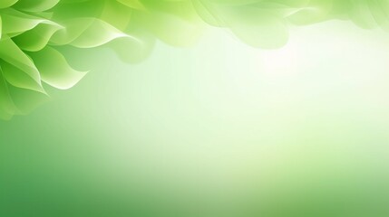 Abstract spring background in pastel green. Generative AI.