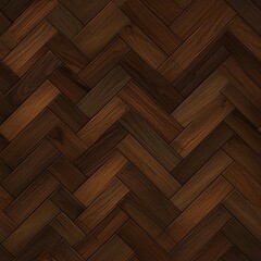 Dark wood floor pattern. Generative AI.