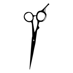 barber scissors silhouette	