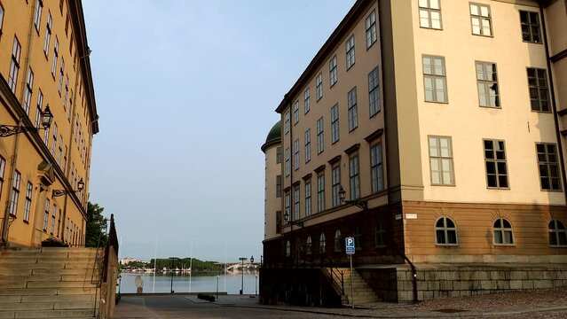 Stockholm, Sweden A view of Birger Jarls Torg on the Riddarholmen island. 