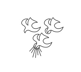 Holy spirit Fire Line, art vector design
