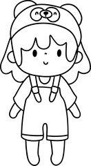 cute chocolate kid, chocolate lovers, chocolate world element Illustration