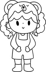 cute chocolate kid, chocolate lovers, chocolate world element Illustration