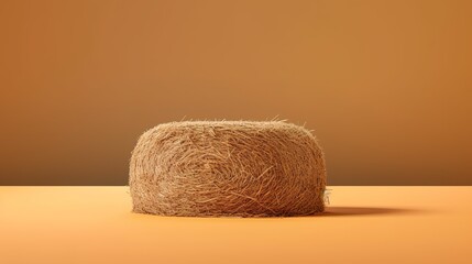 hay stack studio photography isolated simple minimalist copy space generative ai