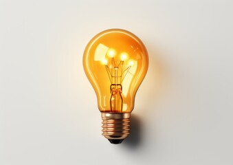 lightening bulb, AI generative 