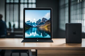 ipad on the office table