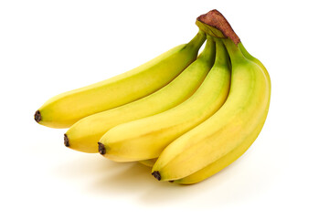 Fototapeta na wymiar Bunch of bananas, isolated on white background.