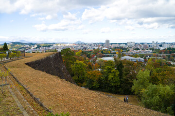 Cityscapes of Sendai city in Miyagi prefecture, Tohoku, Japan.