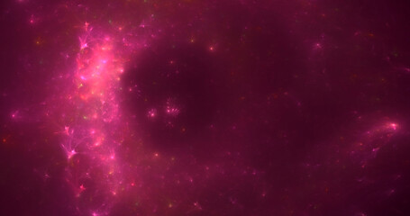 3D rendering abstract colorful fractal light background