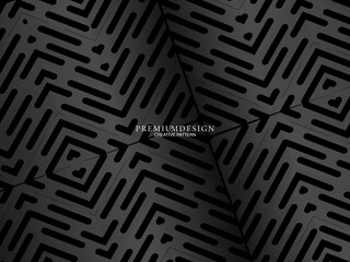 Black metal texture steel background. Perforated metal sheet.