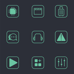 neon icon modern application minimalist