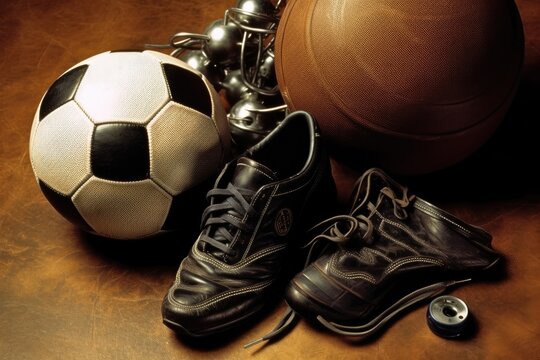 soccer tools and equipment photography