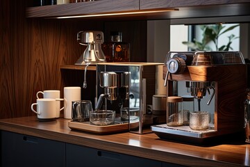exclusive coffee brewing station created using generative AI tools