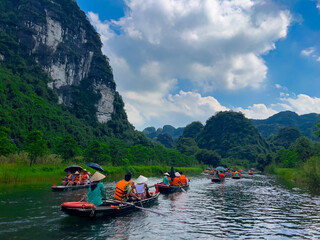 Trang An River Ninh Minh and Bai Dinh Mountain ranges in Vietnam only 3 hours drive from Hanoi....