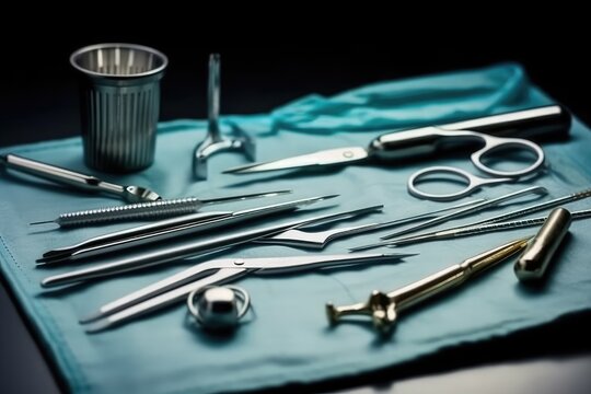 Surgical tools and equipment photography