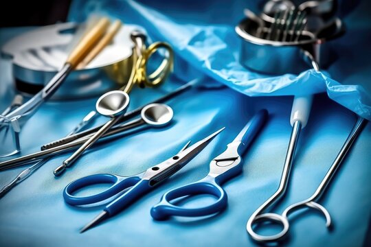 Surgical tools and equipment photography