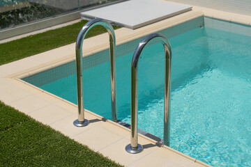 Swimming poll in a garden 