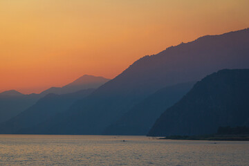 In the landscape of Lake Atitlan