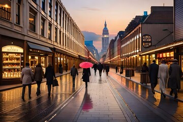 view of the town country Generated AI