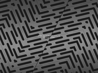 Black metal texture steel background. Perforated metal sheet.