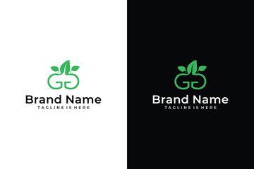 GG leaf initials logo