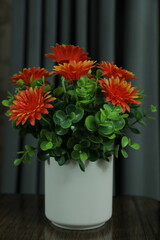 red and yellow flower