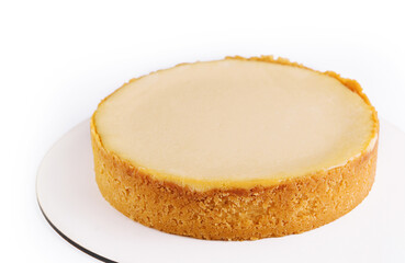 Tasty homemade backed lemon tart pie dessert