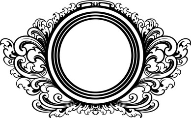 ornaament pattern frame line art