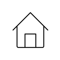 stroke style home icon, for web and mobile needs