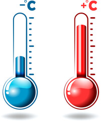 Thermometer icon set