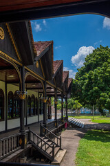 Obraz premium Tnus Lochao Wood Cathedral Kon Tum Mang Den Vietnam Architecture