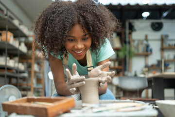 Follow the girl's journey of sculpting dreams in the ceramic workshop, where she shapes and refines...