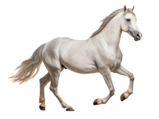 White horse isolated on transparent background