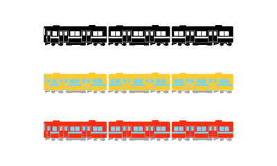 電車のイラスト © デデムシ