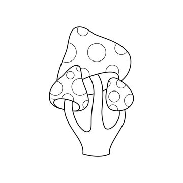 recommend clip art: Magic mushroom icon. Cartoon illustration of a fantasy mushroom isolated on a white background. Vector 10 EPS.