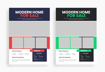 real estate flyer poster design